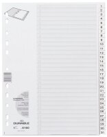 DURABLE Ordnerregister Vollformat 1-31 weiß...