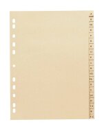 Ordnerregister DIN A4 Vollformat A-Z chamois 20-teilig,...