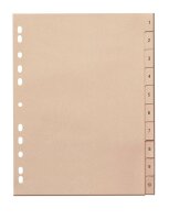 Ordnerregister DIN A4 Vollformat 1-10 chamois 10-teilig,...