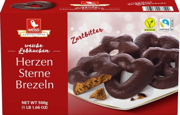 WEISS Lebkuchen Zartbitter 500,0 g