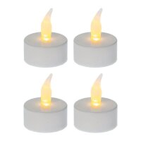 4 Idena LED-Teelichter weiß