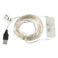Idena 120er Micro LED Lichterkette silber 13,5 m