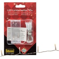 Idena 10er LED Lichterkette transparent 110,0 cm, 1 St.