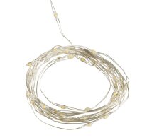 Idena 50er Micro LED Lichterkette silber 2,75 m