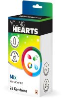 YOUNG HEARTS Kondome MIX, 24 St.