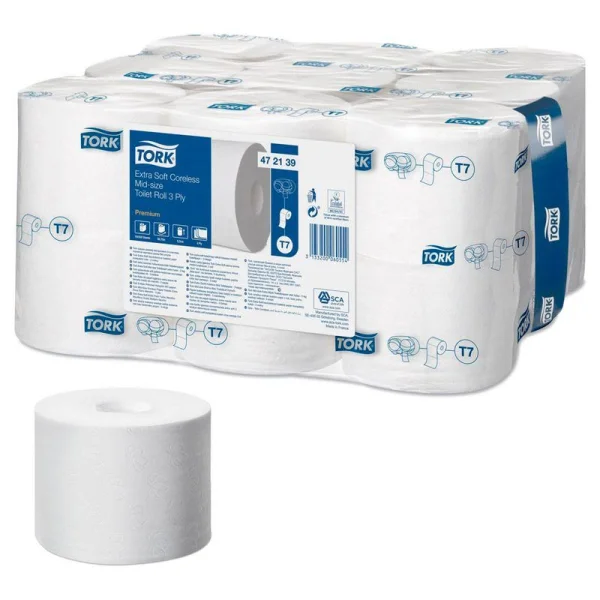 TORK Toilettenpapier T7 Premium 3-lagig, 18 Rollen