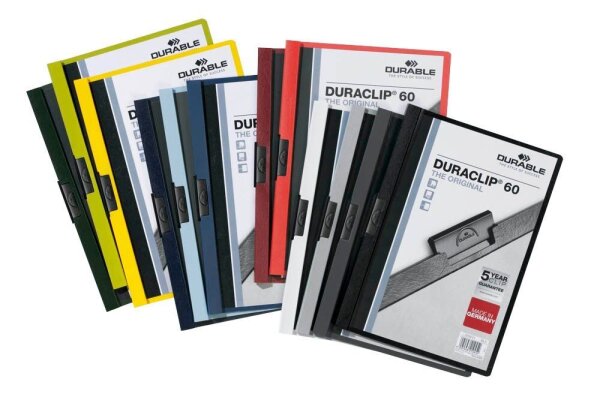 25 DURABLE Klemmhefter DURACLIP  farbsortiert