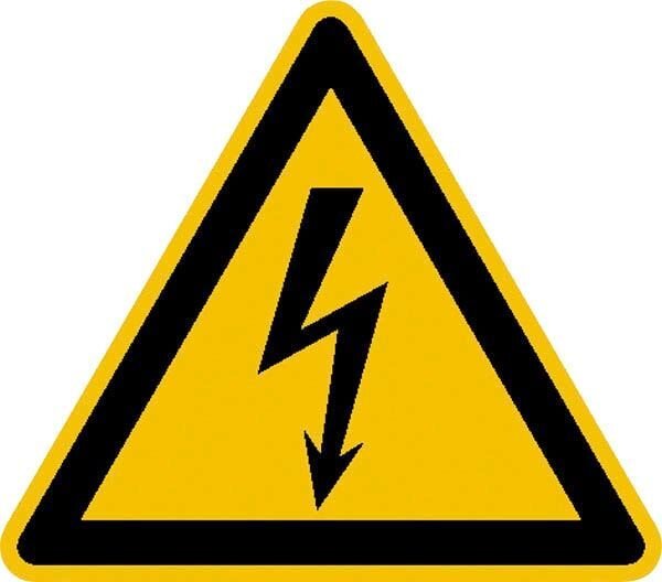 SafetyMarking® Warnaufkleber "Warnung vor elektrischer Spannung" dreieckig 10,0 x 10,0 cm, 1 St.