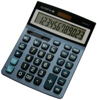 OLYMPIA LCD-6112 Tischrechner stahlblau/schwarz