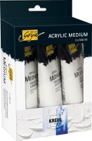 KREUL SOLO Goya Gel- und Strukturpasten-Set weiß, 3...