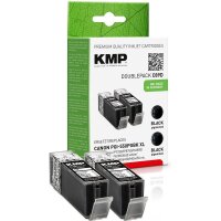 KMP C89D  schwarz Druckerpatronen kompatibel zu Canon 2x...