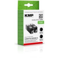 KMP C89D  schwarz Druckerpatronen kompatibel zu Canon 2x...