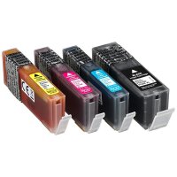 KMP C89V  schwarz, cyan, magenta, gelb Druckerpatronen kompatibel zu Canon PGI-5