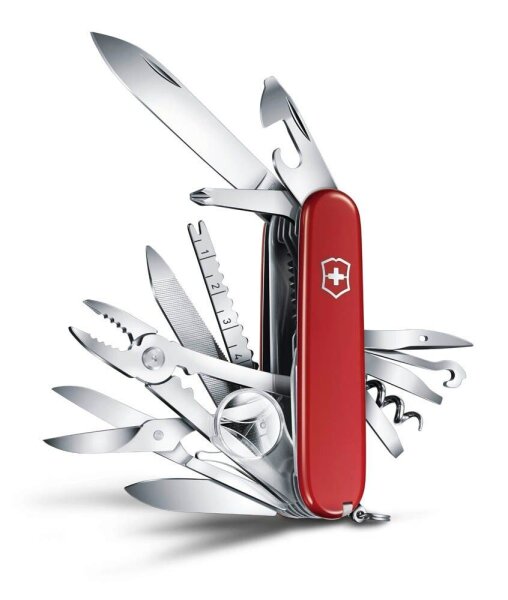 VICTORINOX Schweizer Taschenmesser Swiss Champ rot, 1 St.