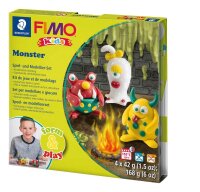 STAEDTLER Modelliermasse FIMO® kids Monster mehrfarbig