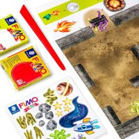 STAEDTLER Modelliermasse FIMO® kids Monster mehrfarbig