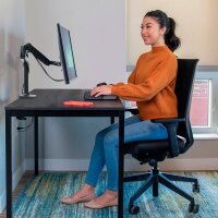 ergotron Monitor-Halterung LX mit hoher Säule 45-537-224 schwarz für 1 Monitor,