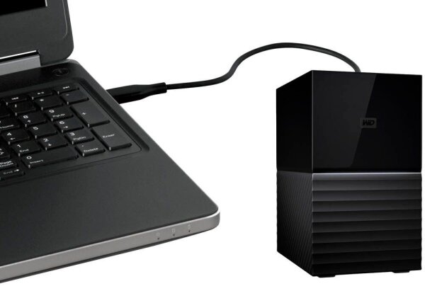 Western Digital My Book Duo 24 TB externe HDD-Festplatte schwarz