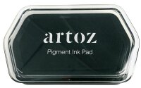 artoz Stempelkissen Pigment Ink Pad schwarz 9,0 x 6,0 cm