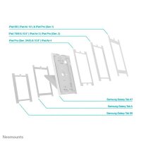 Neomounts Tablet-Ständer DS15-630WH1 weiß für 1 Tablet, Tischbohrung, Wandhalter