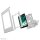 Neomounts Tablet-Ständer DS15-630WH1 weiß für 1 Tablet, Tischbohrung, Wandhalter