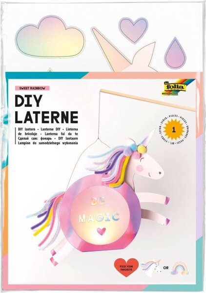 folia Bastelset Sweet Rainbow mehrfarbig
