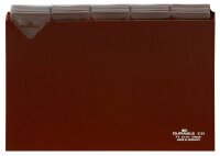 DURABLE Karteikartenregister A-Z, blanko, Jan.-Dez., 0-31 braun