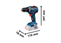 BOSCH Professional GDX 18V-200 + GSR 18V-55 Akku-Drehschlagschrauber-Set 18,0 V,