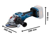 BOSCH Professional GWS 18V-15 PSC Winkelschleifer 18,0 V,...