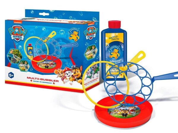 PUSTEFIX® Riesen-Seifenblasen-Set MULTI-BUBBLER PAW Patrol