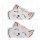 relaxdays Kühlpads Katze 10046696_1420 transparent 11,0 x 10,0 cm, 4 St.