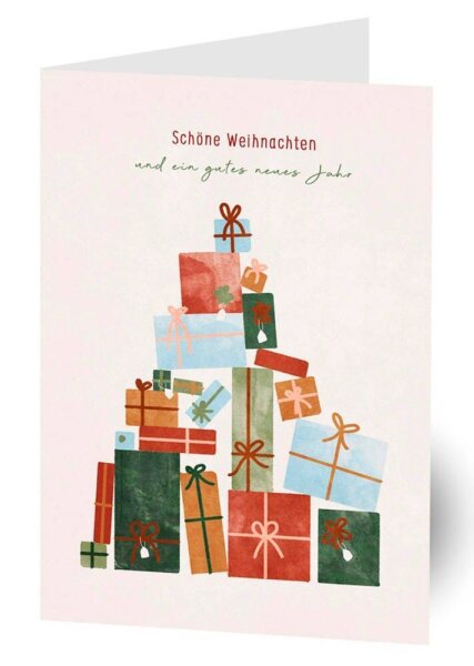LUMA Weihnachtskarte Geschenke DIN B6