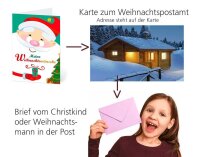 LUMA Weihnachtskarte Wünsche an den Weihnachtsmann DIN B6