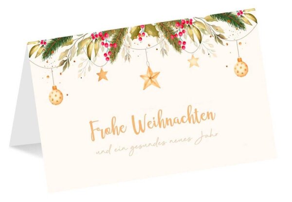 LUMA Weihnachtskarte Girlande DIN B6
