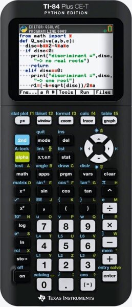 TEXAS INSTRUMENTS TI-84 Plus CE-T Python Edition Grafikrechner schwarz