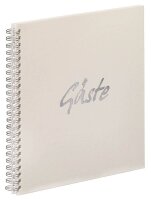PAGNA Gästebuch mit Spirale quadratisch blanko,...
