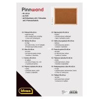 Idena Pinnwand 60,0 x 40,0 cm Kork braun
