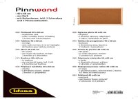 Idena Pinnwand 60,0 x 40,0 cm Kork braun