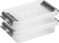 sunware Q-line Aufbewahrungsbox 0,2 l transparent 11,3 x 7,8 x 2,9 cm, 1 St.