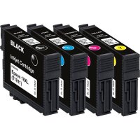 KMP E145V  schwarz, cyan, magenta, gelb Druckerpatronen kompatibel zu EPSON 18 X