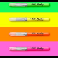 BIC Highlighter Flex Textmarker farbsortiert, 4 St.