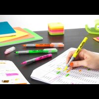 BIC Highlighter Flex Textmarker farbsortiert, 4 St.