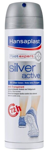Hansaplast Silver active Fußdeo 150,0 ml