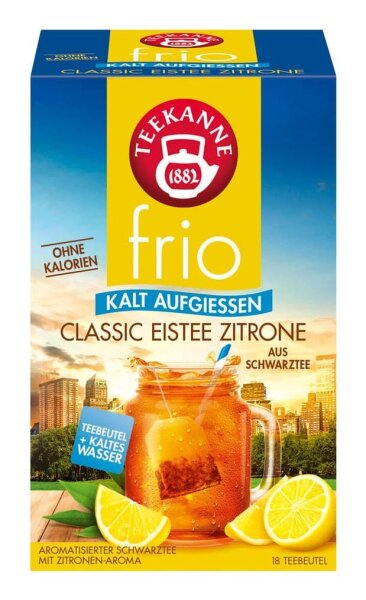 TEEKANNE frio CLASSIC EISTEE ZITRONE Tee 18 Portionen
