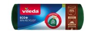 vileda Müllbeutel ECO+ 50,0 l grün, 12 St.