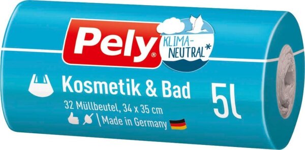 Pely Kosmetikbeutel 5,0 l weiß, 32 St.