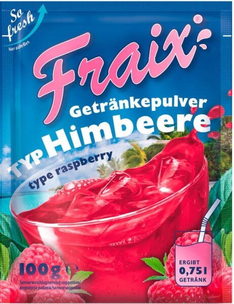 Himbeere Getränkepulver 25x 100,0 g