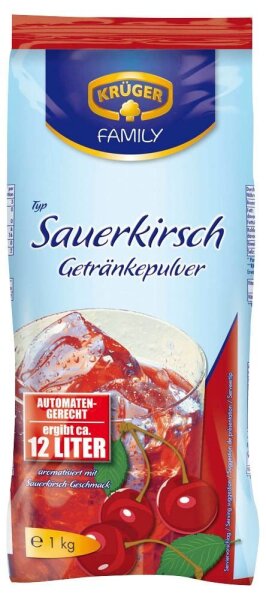 KRÜGER Sauerkirsch Getränkepulver 1,0 kg
