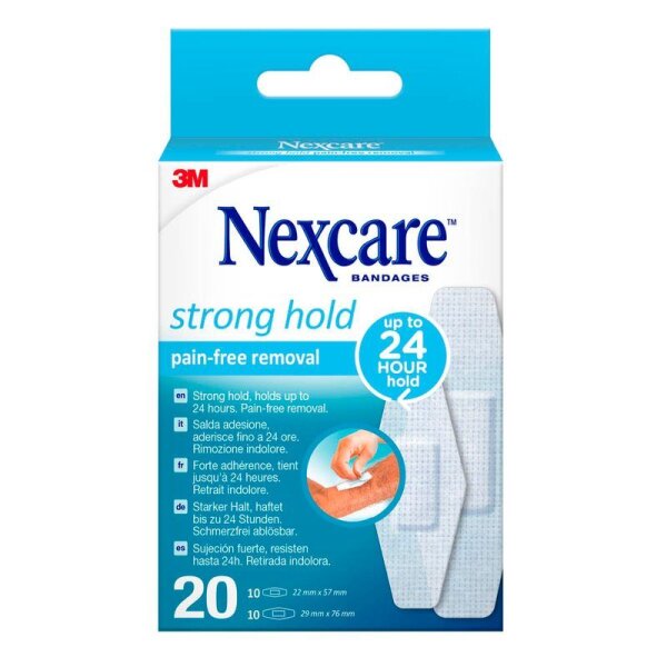 Nexcare? Pflaster Strong Hold Pain-free Removal N0920AS01N weiß, 20 St.