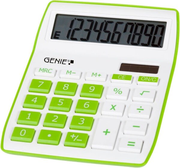GENIE 840G Tischrechner weiß/grün
